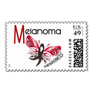 Melanoma / Skin Cancer BUTTERFLY 3.1 Stamps