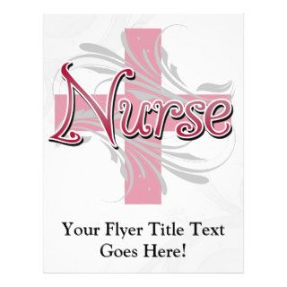 Pink Cross/Swirl Nurse Flyers