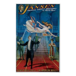Jansen ~ American Beauty Vintage Magic Poster