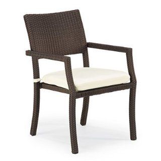 Outdoor Set of Four Cafe Square Back Stacking Chairs   White   Frontgate, Patio Furniture   Oversized Chairs