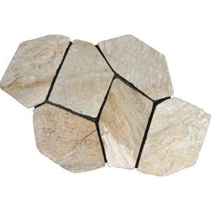 MS International Golden White 22 in. x 18 in. Meshed Flagstone Paver Tile (40 Pieces / 110 Sq. ft. / Pallet) LMESQGLDWHI275