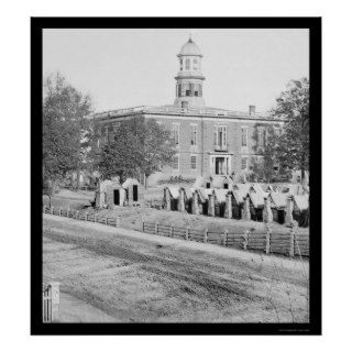 Sherman's Camp Near Atlanta's City Hall 1864 Posters