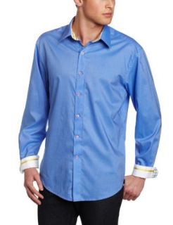 Robert Graham Men's Bay Shore Long Sleeve Woven Shirt at  Mens Clothing store
