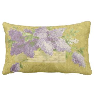 Lilac Pillow   French Country Decor Shabby Chic