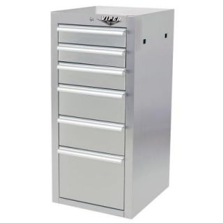 Viper 16 in. 6 Drawer Side Cabinet with 304 Stainless Steel V1606SSSC