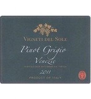 Vigneti Del Sole Pinot Grigio 2011 750ML Wine