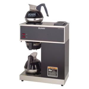 Bunn 12 Cup Pourover Commercial Coffee Brewer with 2 Warmers VPR