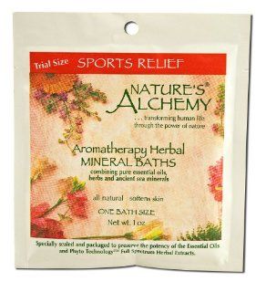 NATURE'S ALCHEMY Aromatherapy Bath Sports Relief 1 OZ Health & Personal Care