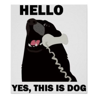HELLO YES THIS IS DOG telephone phone Print