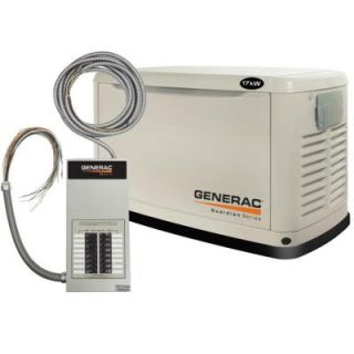Generac 17,000 Watt Automatic Standby Generator with 100 Amp 16 Circuit Transfer Switch 6242