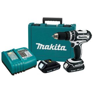 Makita BHP452HW 18 Volt 1/2 Inch Compact Cordless Percussion Driver Drill   Power Hammer Drills  