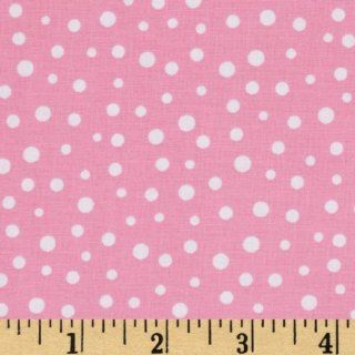 Flip The Pig Dots White/Pink Fabric