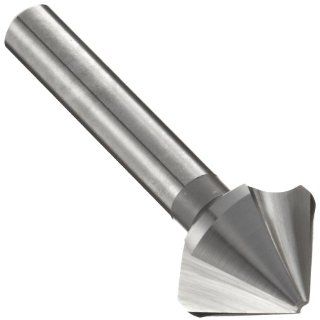 Magafor 434 Series Cobalt Steel Uncoated (Bright) Countersink, 3 Flute, 82 Degrees Cutting Angle, 1" Cutting Length Single End Countersinks