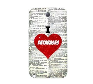 SudysAccessories I Love Databases On Dictionary Samsung Galaxy Note 2 Case Note II Case N7100   SoftShell Full Plastic Snap On Graphic Case Cell Phones & Accessories