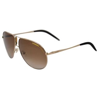 Carrera Unisex 'CA 44/S MLH' Gold Shiny Aviator Sunglasses Carrera Fashion Sunglasses