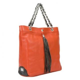 Jacky&Celine IT 434 1 033 Leather Orange Chain Shoulder Bag Handbags Shoes