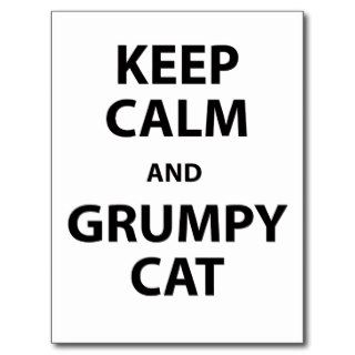 Keep Calm and Grumpy Cat Post Cards