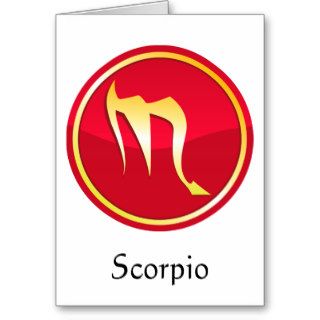 Scorpio   Zodiac Signs Greeting Cards