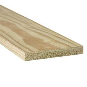 1 in. x 6 in. x 16 ft. Rough Pressure Treated Corral Board 363855