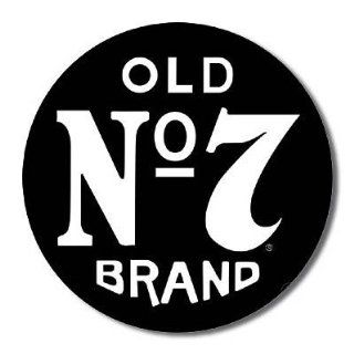 Jack Daniel's Old No 7 Brand Whiskey Logo Round Retro Vintage Tin Sign   Prints