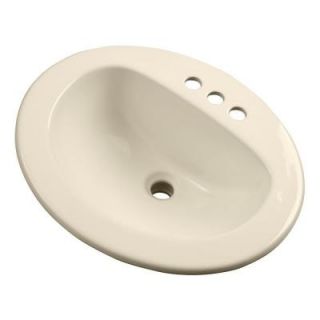 Gerber Maxwell Self Rimming Drop In Bathroom Sink in Biscuit G001283409