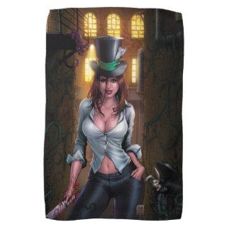 Madness of Wonderland #1   Female Mad Hatter Hand Towels