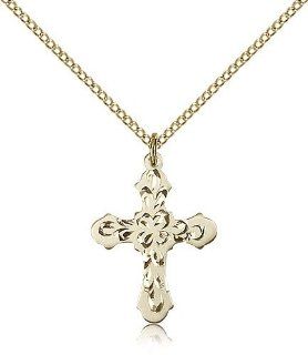Cross Pendant, Gold Filled Bliss Jewelry