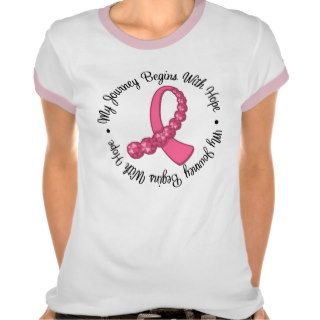 BREAST CANCER  My Journey Begins With HOPE Tee Shirts