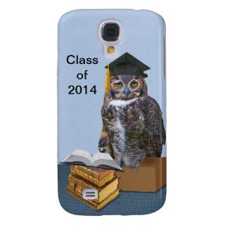 Humorous 2014 Graduation Owl Customizable Galaxy S4 Cases
