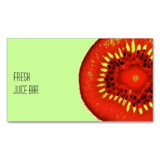 funky fruit fresh juice bar business card