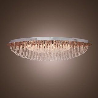 Modern Crystal Flush Mount with 24 Light   Chandeliers  