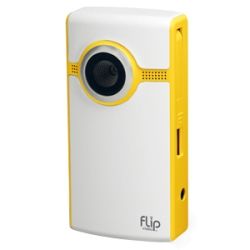 Flip Video Digital Camcorder   2" LCD   CMOS   Yellow Pure Digital Digital Camcorders