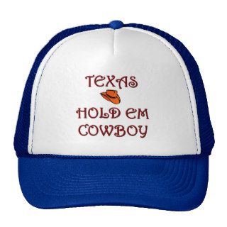 Texas Hold em Cowboy Trucker Hat