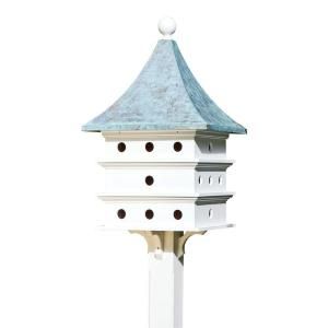 Good Directions Lazy Hill Farm Designs Ultimate Martin Birdhouse with Blue Verde Copper Roof 43426