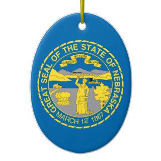 NEBRASKA CHRISTMAS ORNAMENTS