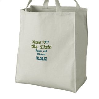 Save the Date Bridal Customizable Tote Canvas Bag