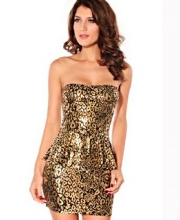 Blooms Outlet Womens Metallic Stretch Strapless Tube Top Cocktail Little Dress Black Dresses Cocktail