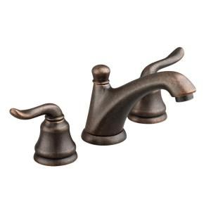 American Standard Princeton 8 in. Widespread 2 Handle Low Arc Lavatory Faucet in Oil Rubbed Bronze 4508.801.224