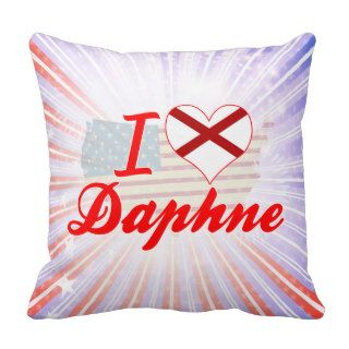 I Love Daphne, Alabama Pillow