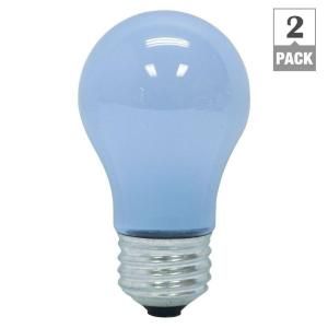 GE Reveal 40 Watt Incandescent A15 Ceiling Fan Light Bulb (2 Pack) 40A15WRVLCD2 TP6