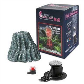 Hydor H2Show Volcano Kit with Red LED and Bubbles  Aquarium Decor Ornaments 