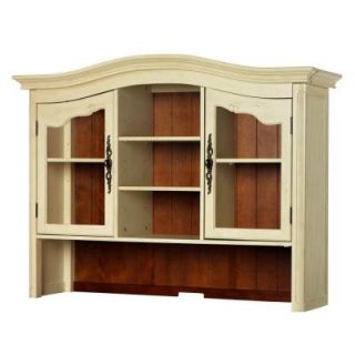 Home Decorators Collection Provence White/Chestnut 2 Door Hutch 0823500410