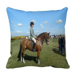 horse rider ready for the next success pillows