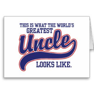 World's Greatest Uncle Greeting Card
