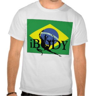 iBODY Brazil Flag Logo T Shirt