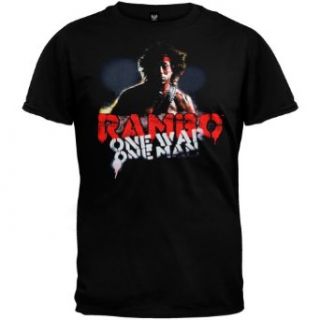 Rambo   One War One Man T Shirt Movie And Tv Fan T Shirts Clothing