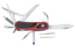 Wenger 16814 Swiss Army EvoGrip 18 Pocket Knife, Red and Black