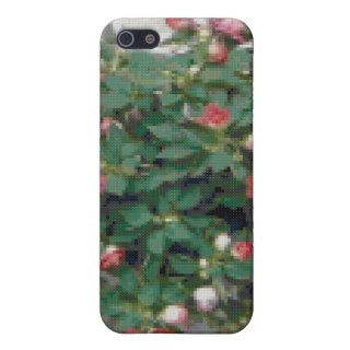 Pink Begonias Cross Stitch Cover For iPhone 5