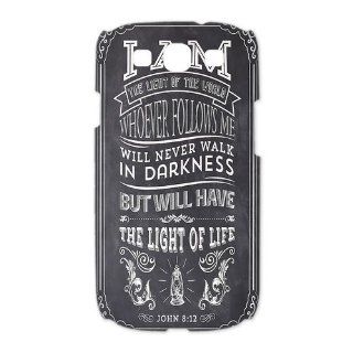 Custom Bible Verse 3D Cover Case for Samsung Galaxy S3 III i9300 LSM 458 Cell Phones & Accessories