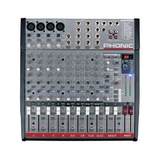 Phonic AM442D USB Mic/Line Stereo 2 Group Mixer + DFX Musical Instruments